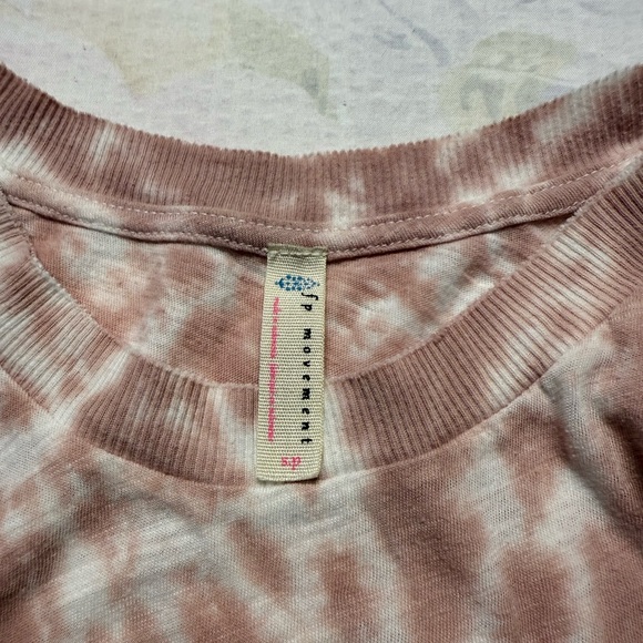Free people women’s  Pink Tie-Dye Tee and Pink Jogger Set - Picture 4 of 14